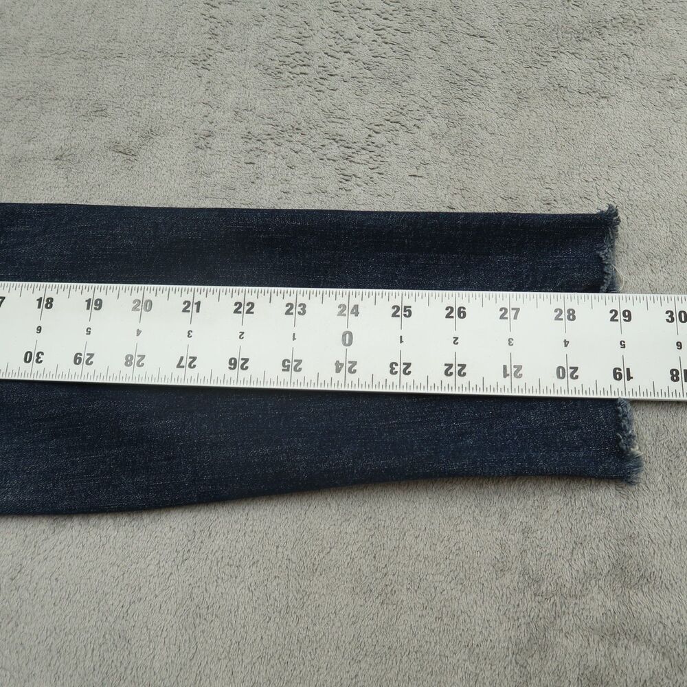 Mother Jeans Womens Size 27 Blue High Waisted Looker Ankle Fray Dark-Stone Wash - Picture 6 of 16